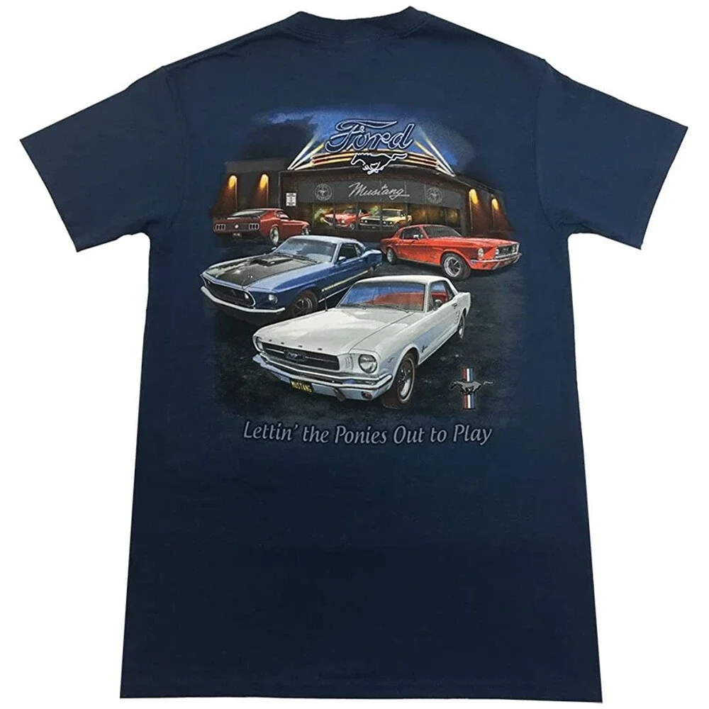 Joe Blow Men's Ford Mustang Lettin The Ponies Out To Play Size Small